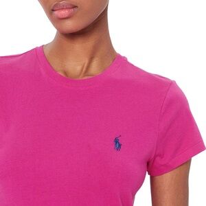 Ralph Lauren Sport Pink Basic Cotton T-Shirt